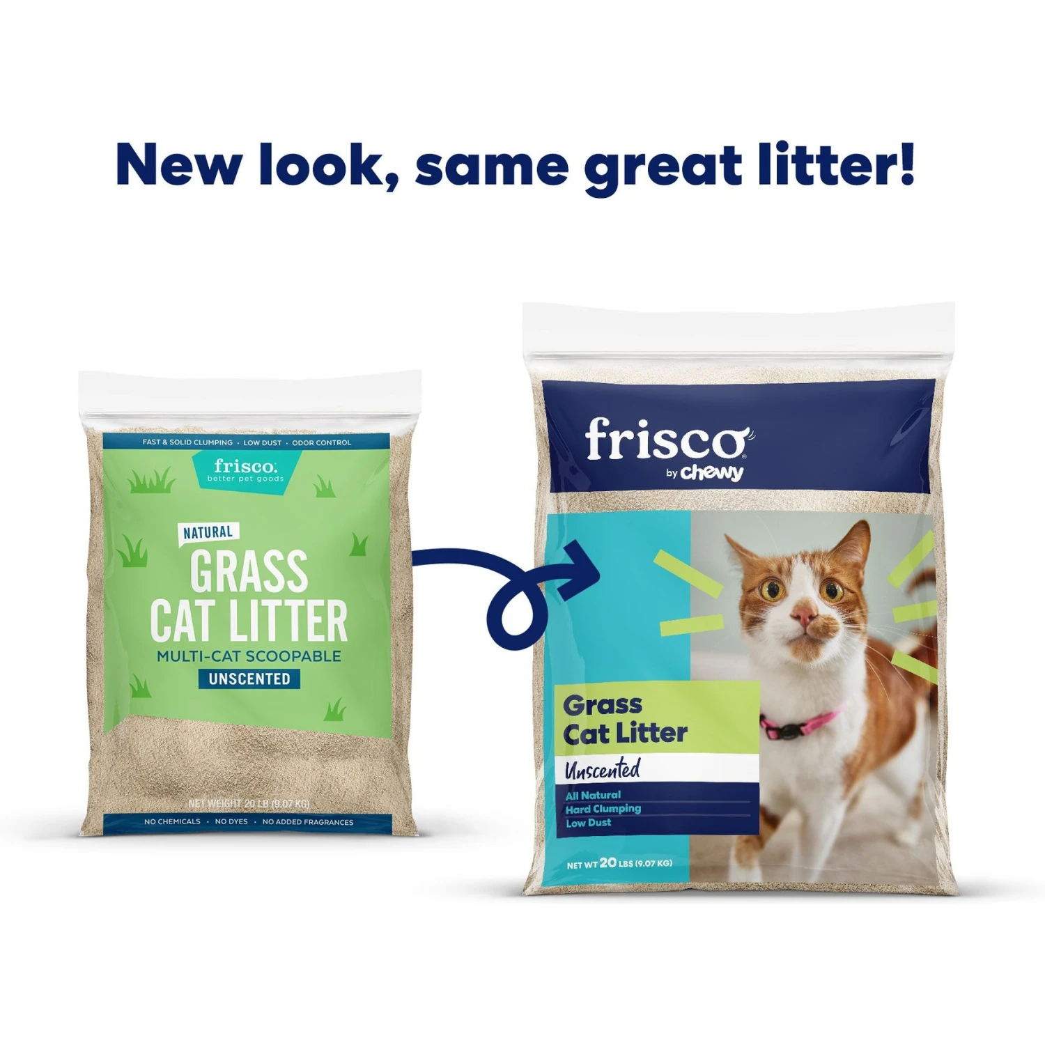 Frisco Natural Unscented Clumping Grass Cat Litter - Image 2