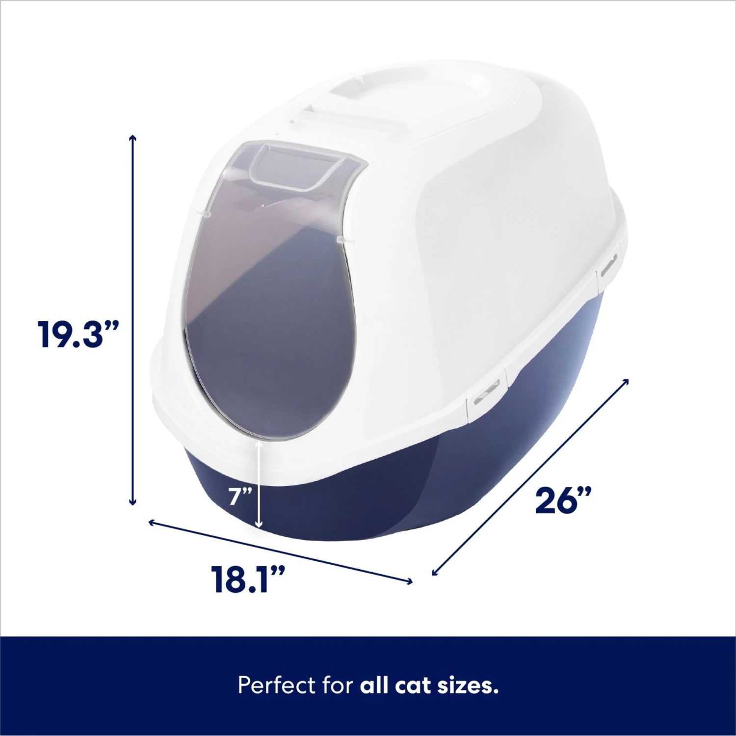 Frisco Hooded Cat Litter Box - Image 2