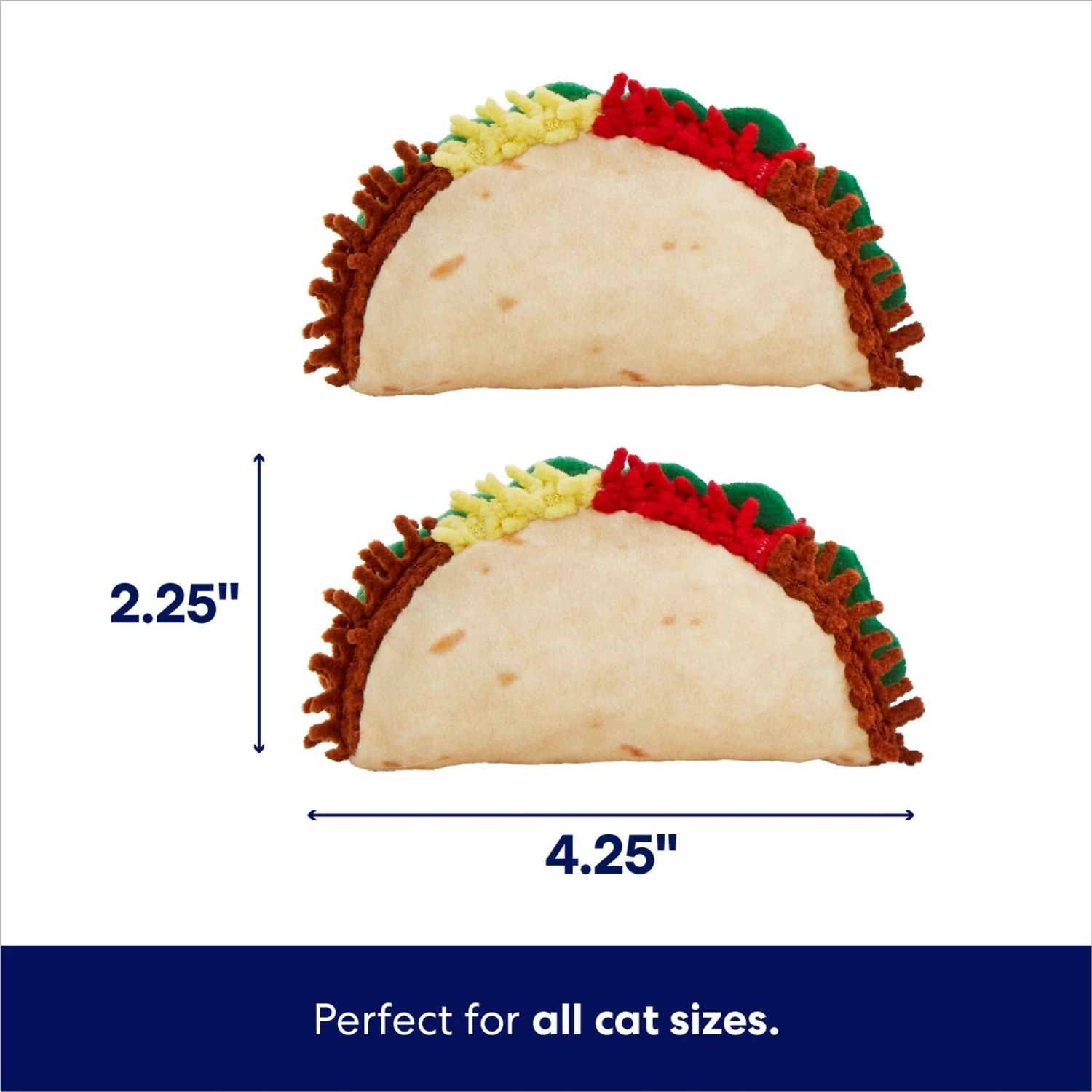 Frisco Taco Plush Cat Toy With Catnip - Image 2