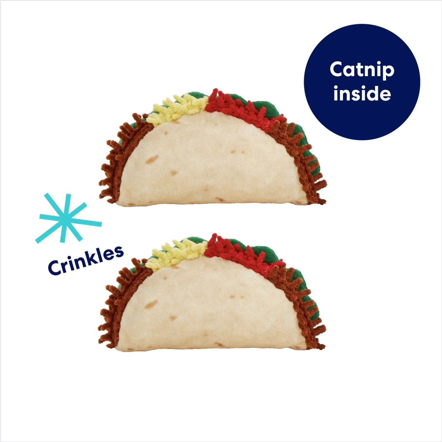 Frisco Taco Plush Cat Toy With Catnip - Image 3