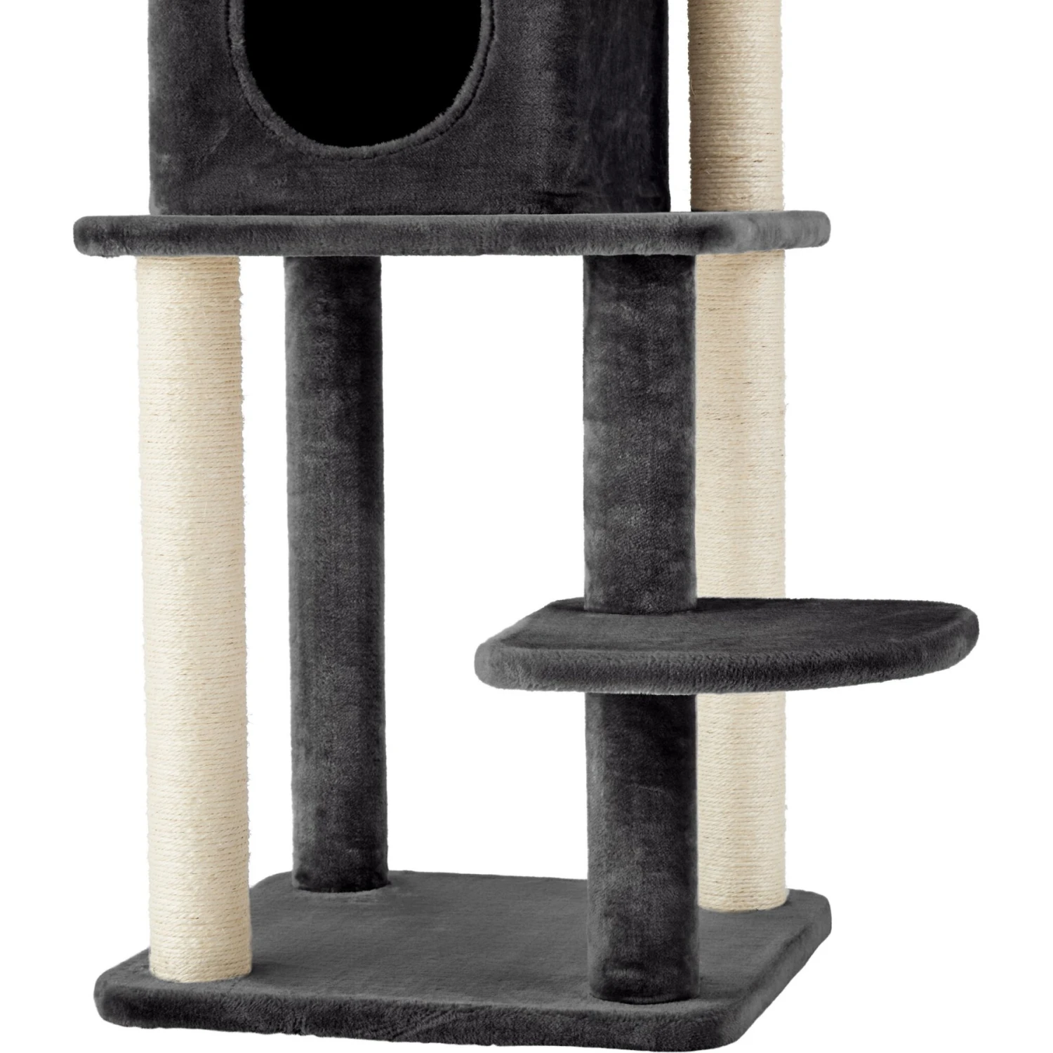 Frisco 55-in Faux Fur Cat Tree & Condo - Image 6