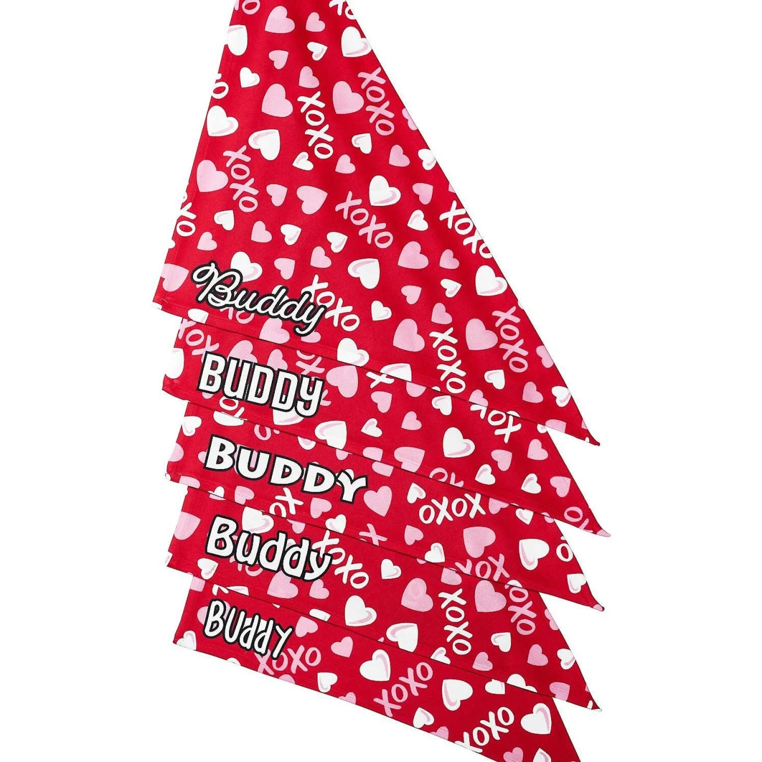 Frisco XOXO Hearts Personalized Dog & Cat Bandana - Image 5