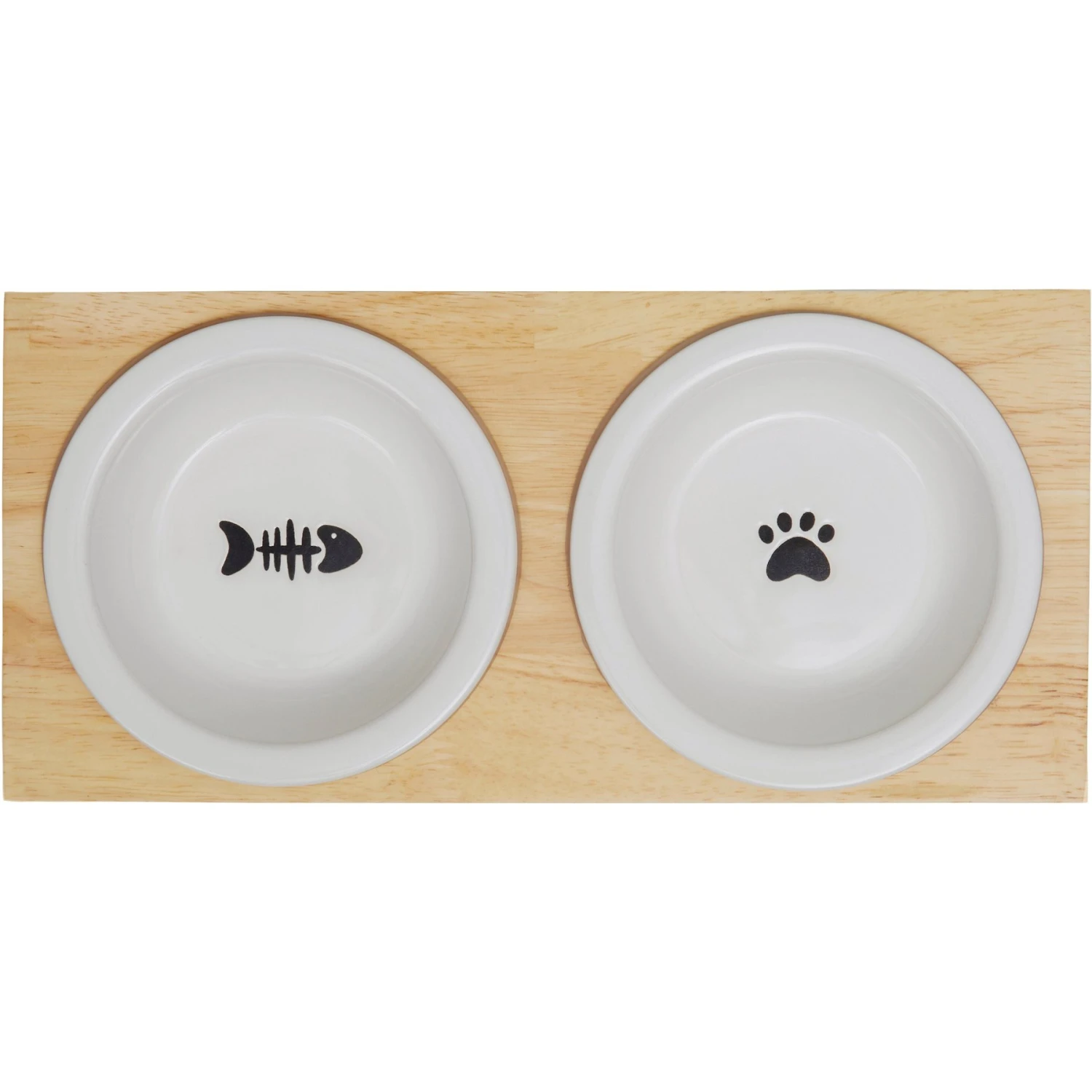Frisco Double Elevated Cat Bowl With Wood Stand - Image 5