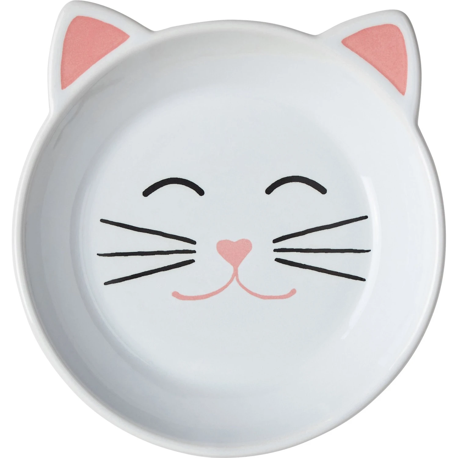 Frisco Cat Face Non-skid Ceramic Cat Dish