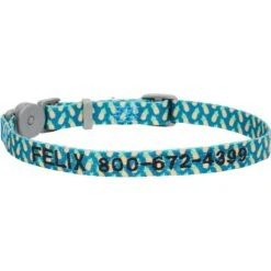 Frisco Pineapple Polyester Personalized Breakaway Cat Collar With Bell