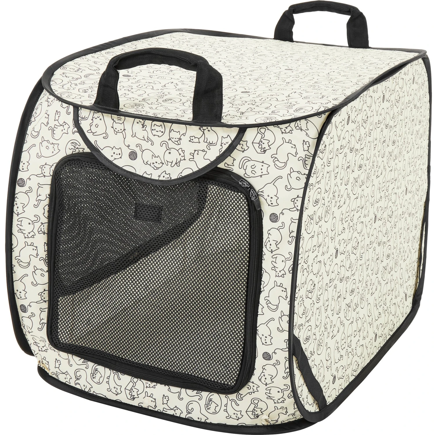 Frisco Collapsible Cat Cage, Litter Box, & Mat
