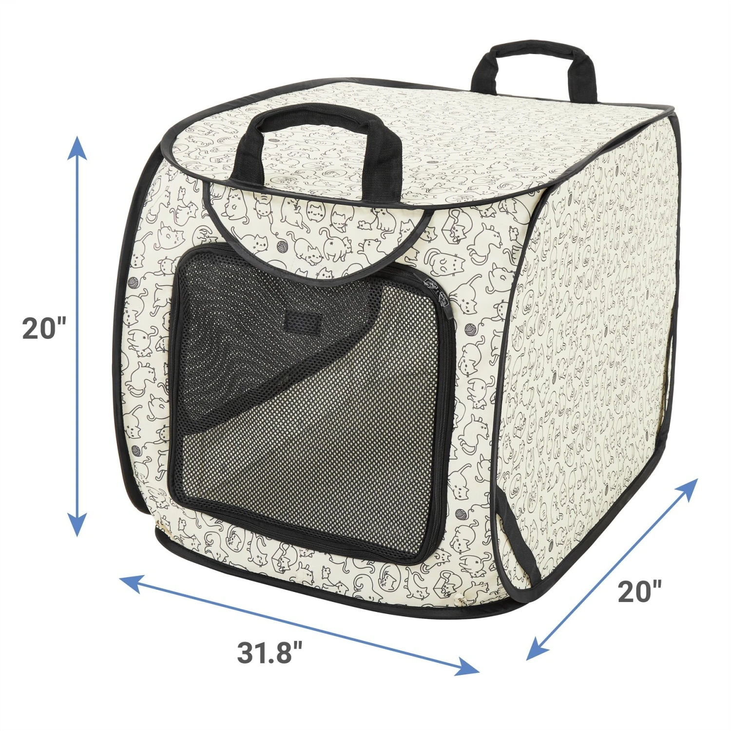 Frisco Collapsible Cat Cage, Litter Box, & Mat - Image 2