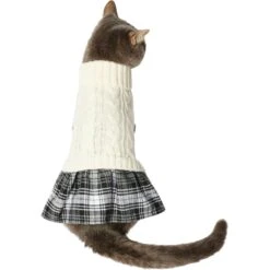 Frisco Plaid Dog & Cat Sweater Dress