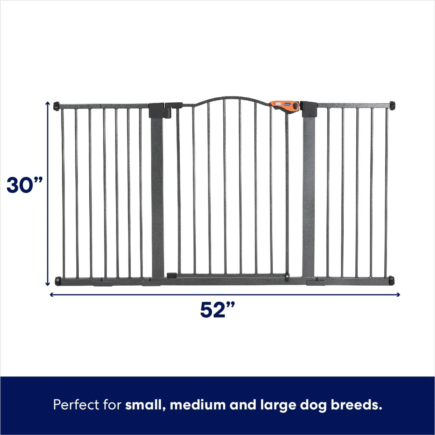 Frisco Outdoor Steel Arch Extra Wide Auto-Close Dog Gate - Image 2
