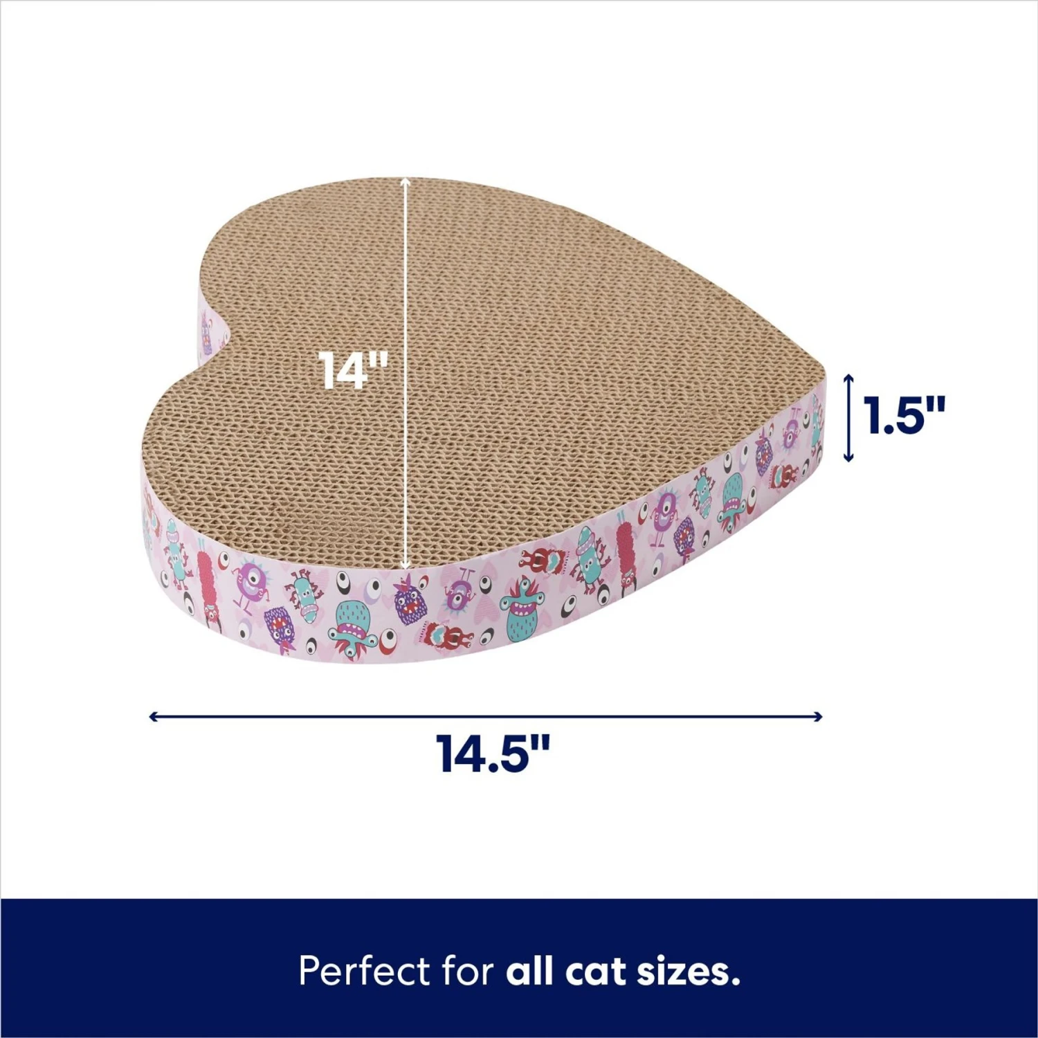 Frisco Valentine Heart Cat Scratcher Toy With Catnip - Image 2