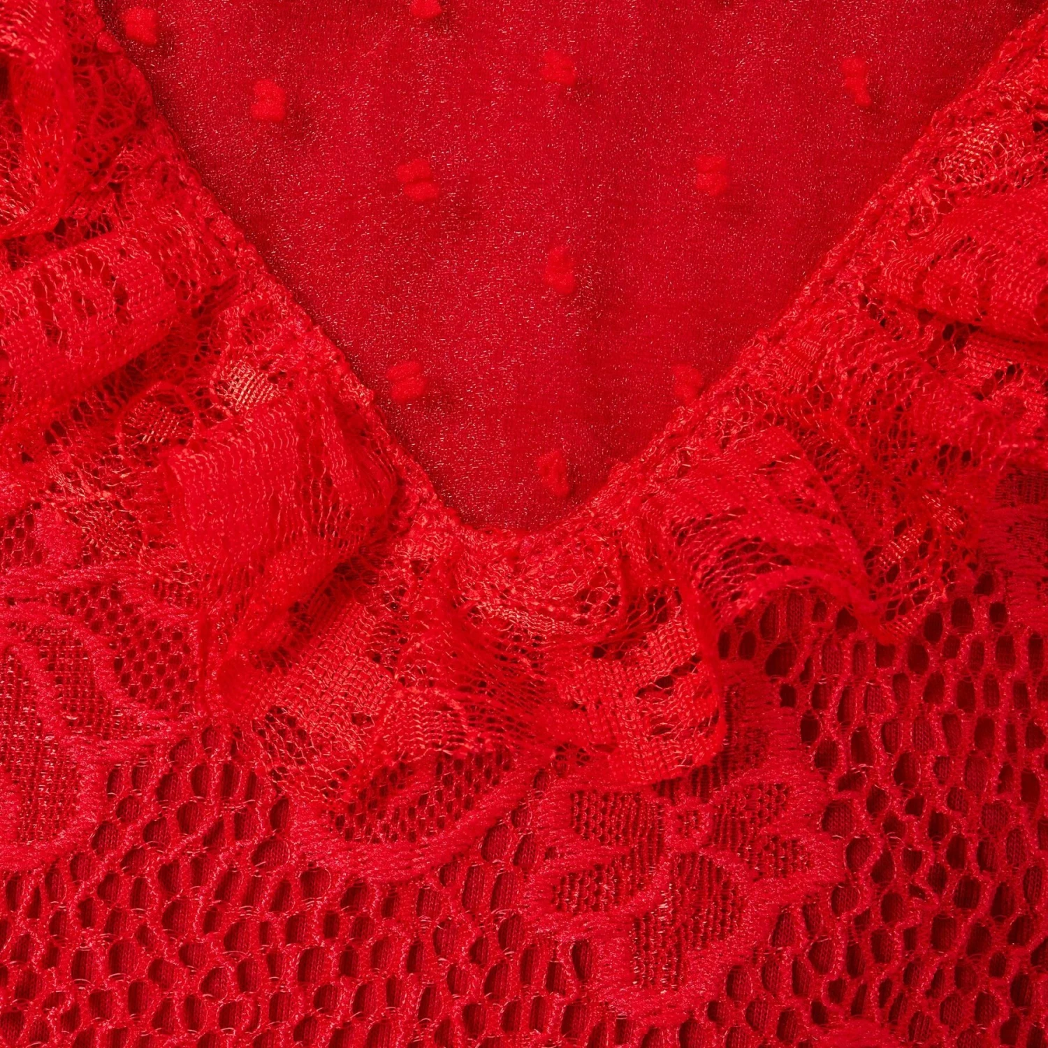 Frisco Red Ruffle Dog & Cat Dress + Headpiece - Image 6