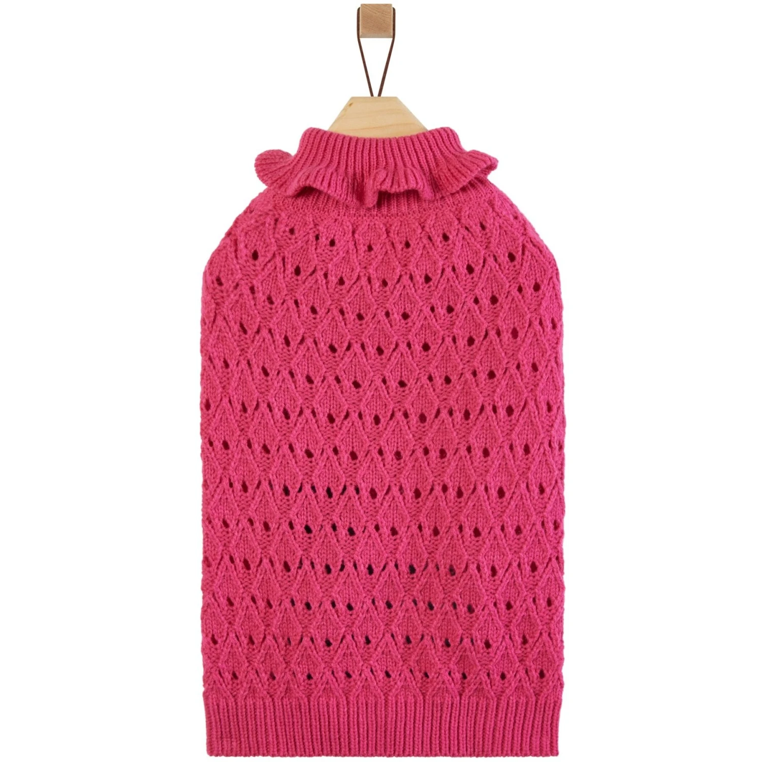 Frisco Ruffle Knit Pointelle Dog & Cat Turtleneck Sweater - Image 4
